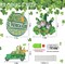 3-Piece St. Patrick’s Day Diamond Painting Kit Set – DIY 5D Gnome Diamond Art Hanging Signs for Wall, Door & Window Decor – Festive Shamrock Home Decorations Craft Kit
